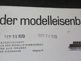 Der Modelleisenbahner 1970 Juli Trade journal for model railroaders