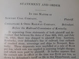 Annual Report Kentucky 1920-1921 Railroad Commission HArd Cover