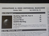C&O History 2003 October Chesapeake and Ohio Historical Magazine Modeling CTC 4