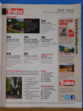 Trains Magazine 2012 May 13 must see steam locomotives B&O WM Southern 30 yrs la