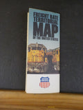 Map Union Pacific Railroad 1979 Freight Rate Territorial Map Of the United State