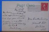 Postcard New C&A Depot Lincoln Illinois Postmarked 1918 Lincoln Illinois