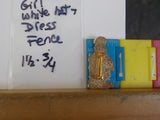 Jaycees Montana Girl In White Hat Standing Next To Brown Rail Fence .PIN