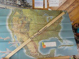 Map American Airlines System Map T197S 1963 April