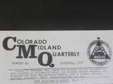Colorado Midland Quarterly #28 1987 November The Midland’s March pt 4