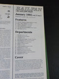 Railfan & Railroad Magazine Bound Volume 11 January - December 1992 Green