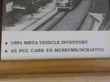 Rollsign Magazine of New England Transit News 1991 November December MBTA vehicl