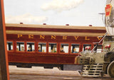 Oil on canvas K4s Pennsylvania Steam Locomotives PRR Don Antes