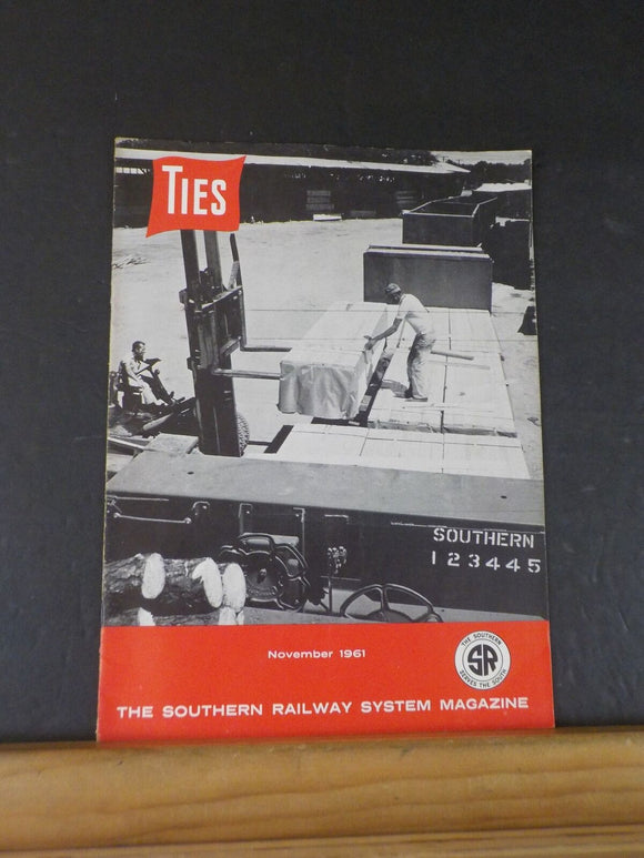 Ties Southern Railway Employee Magazine 1961 November Lumber rides the Southern