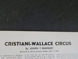 White Tops Circus Magazine 1965 September October Cristiani-Wallace circus