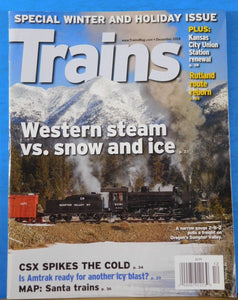 Trains Magazine 2014 December Western Steam vs snow and ice Kansas City Union St