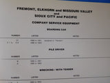 Fremont Elkhorn & Missouri Valley RR Co By David Seidel Signed Hard Cover