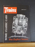 Trains Magazine 1960 January Pre Zephyr luxury Some classic cars