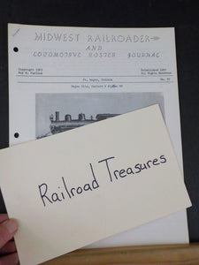 Midwest Railroader #37 1963 & Locomotive Roster Journal NYC II&I