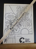 Chessie System Railroads Items lot 5 Patch Menu Coloring book Notepad