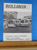 Rollsign Magazine of New England Transit News 1982 July August