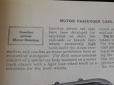 Train Shed Cyclopedia #30 Rail Motor Cars 1919-1928