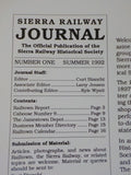 Sierra Railway Journal 1992 Summer #1 Winter Locomotive Maintenance