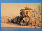 Postcard Denver & Rio Grande Western 491 January 1963