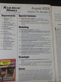 Railroad Model Craftsman Magazine 2005 August Model rippled water V scale CNJ Mi