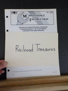 EMD Maintenance Instructions MI 1740 Rev G Scheduled maintenance program turboch