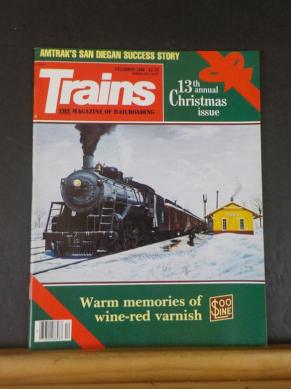 Trains Magazine 1988 December Soo Line Amtrak San Diegan success story