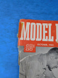 Model Builder 1945 October Lionel Magazine Curving track double cut LOOSE COVER