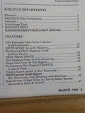 Rail Pace News Magazine 1990 March Railpace Quebec CN Passenger lines B&O Magnol