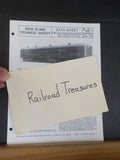 Rock Island Technical Society Data Sheet #25 Heavyweight baggage &  Mail Cars
