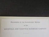 Louisville & Nashville Railroad Annual Report 1954 L&N 104th  MAP Mileage Equipm