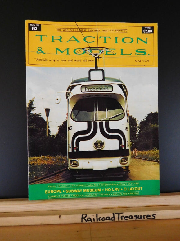 Traction & Models #163 1979 May Europe HO LRV Los cost Tram model