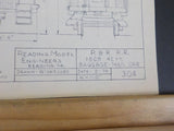 Blueprint Philadelphia & Reading 1868 42 ft. Baggage-Mail Car  Blueprint #304