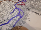 Map Baltimore & Ohio Railroad and Railroads it will Control    Rand McNally & Co