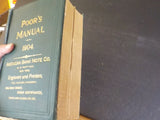 Poor's Manual of Railroads 1904 Maps History rolling stock more