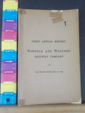 Norfolk and Western Railway Annual Report 1st Nine months ending  June 30 1897