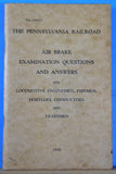 Pennsylvania Railroad Air Brake Examination Questions and Answers 1942 129-C-1