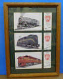 Railroad Art by Michael Scott Kent PRR Motive Power Series 3 prints per frame