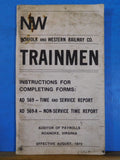 Norfolk & Western Railway Co. Trainmen Instructions for Completing Forms 1975