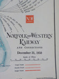 Norfolk and Western Railway Annual Report 55th Year ended December 31 1950  MAP