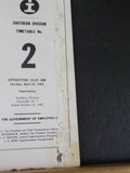 Illinois Central Gulf Railroad  Southern Division Employee Timetable #2  1983