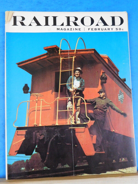 Railroad Magazine 1957 February V68#2 Eight wheelers GN Locomotives
