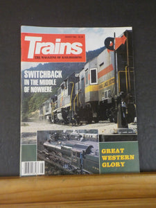 Trains Magazine 1985 August Switchback in the middle of nowhere Great Western Gl