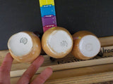 Vintage Czecho-Slovakia W 3 pieces 2 pitchers / 1 creamers Tan with dark trim