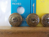 Button Pullman Lot of 4 Superior buttons gold in color small