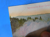 Postcard Sacramento River canon. Postmarked 1911 crease in upper left corner.