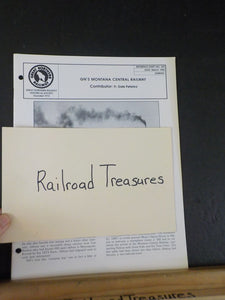 Great Northern Goat Lot Reference sheet #259 March 1998 GN's Montana Central Ry