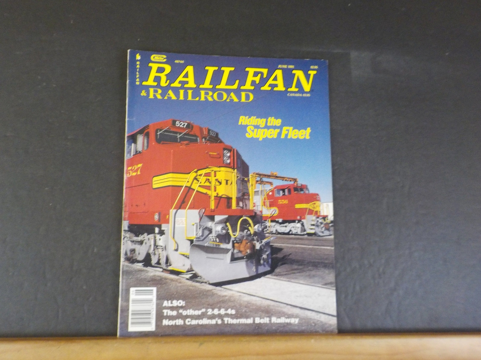 Railfan & Railroad Magazine 1991 June Riding the super fleetr Thermal ...
