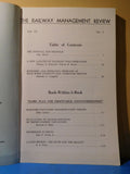 Railway Management Review Vol 72 #4 1972  121 Pages