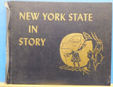 New York State in Story By Jeanne Meador Schwarz Hard Cover 1959
