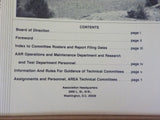 American Railway Engineering Association Handbook of Committee Activity 1981
